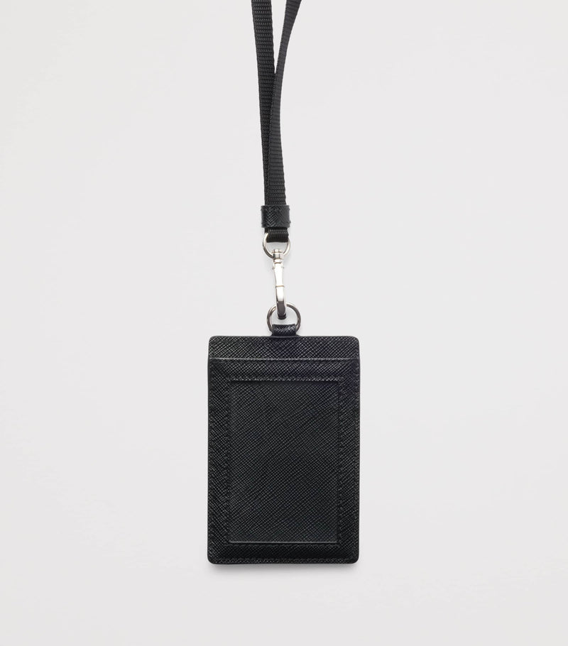 Prada Saffiano leather badge holder, imported from the UK