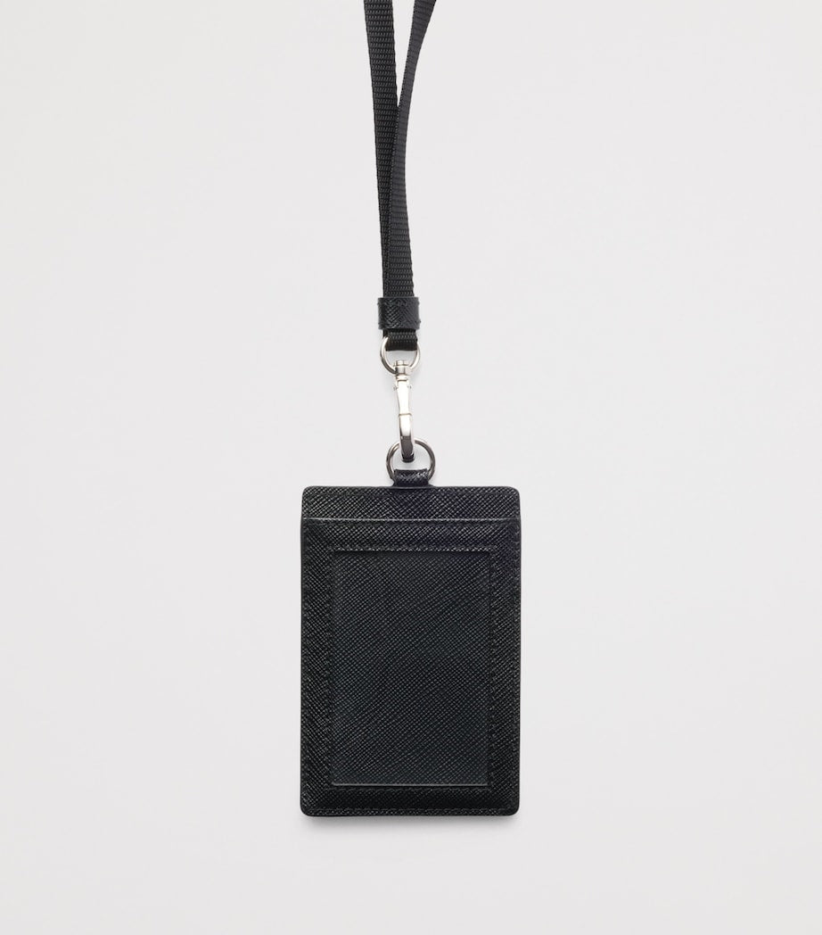 Prada Saffiano leather badge holder, imported from the UK