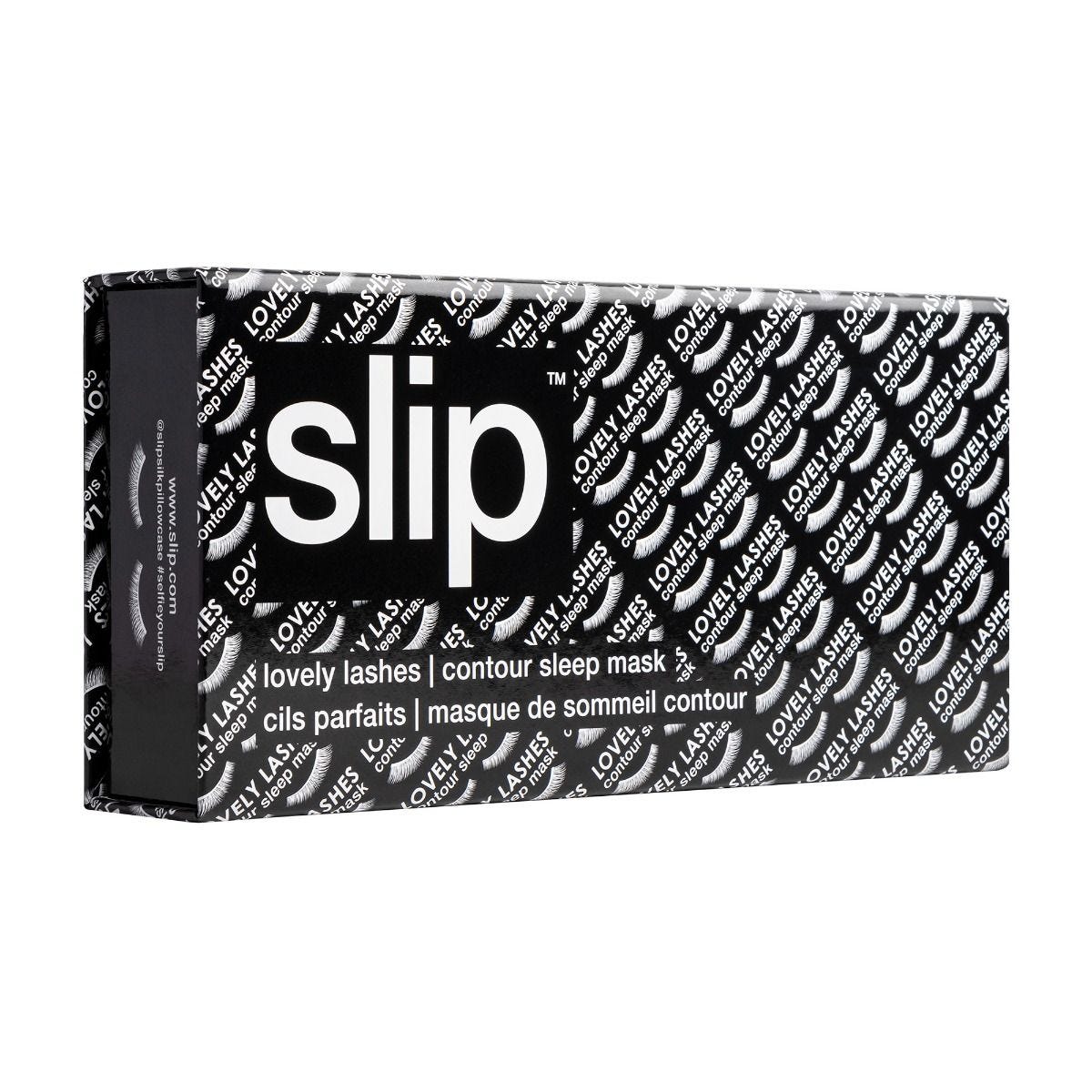 Slip contour silk sleep mask black - British product