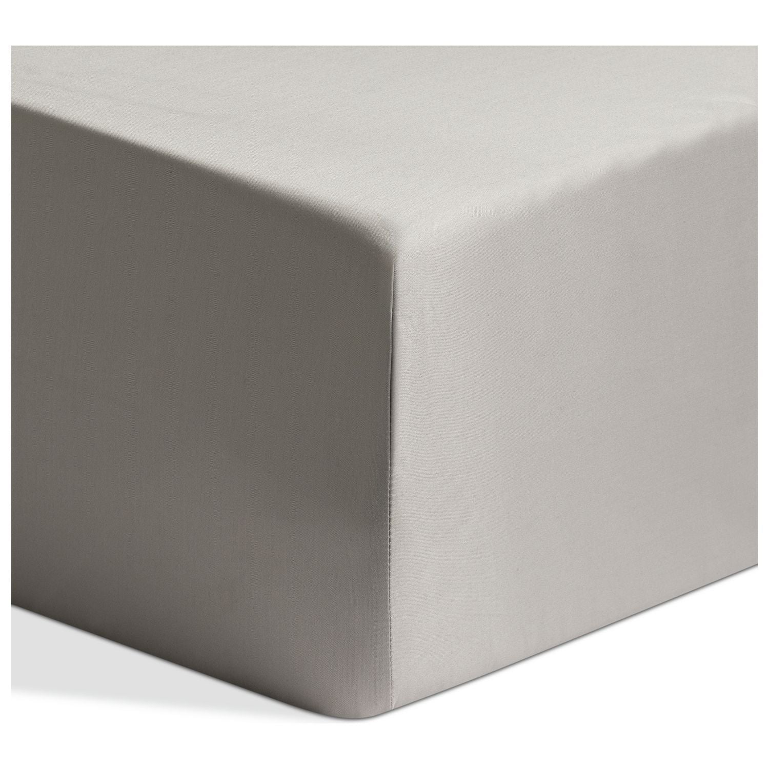 Habitat Egyptian Cotton 400TC Grey Fitted Sheet - Double