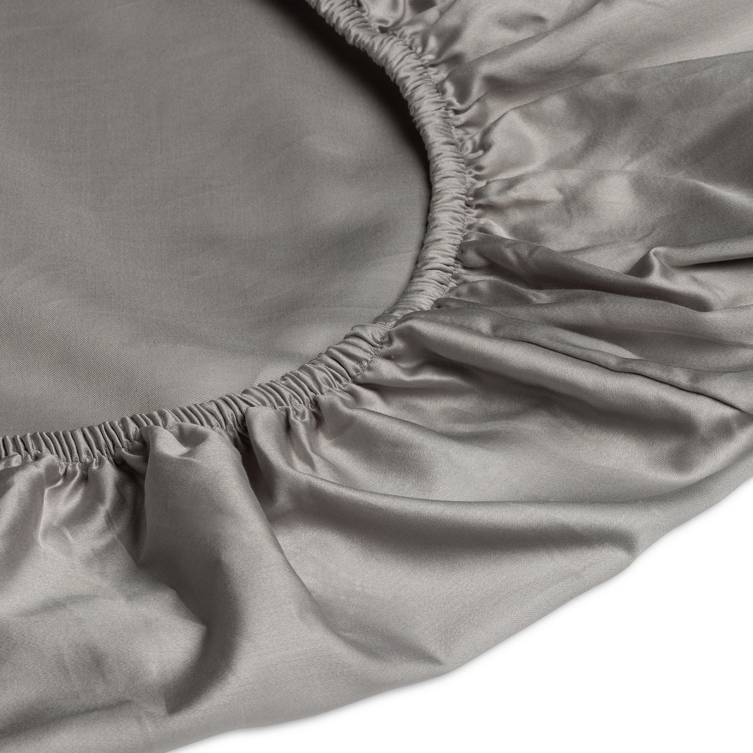 Habitat Egyptian Cotton 400TC Grey Fitted Sheet - Double