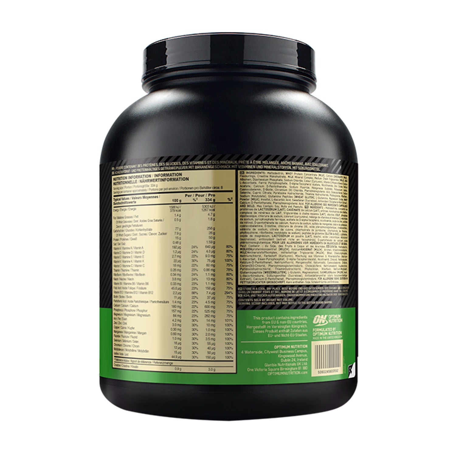 Optimum Nutrition Serious Mass banana powder 2.73kg, UK version