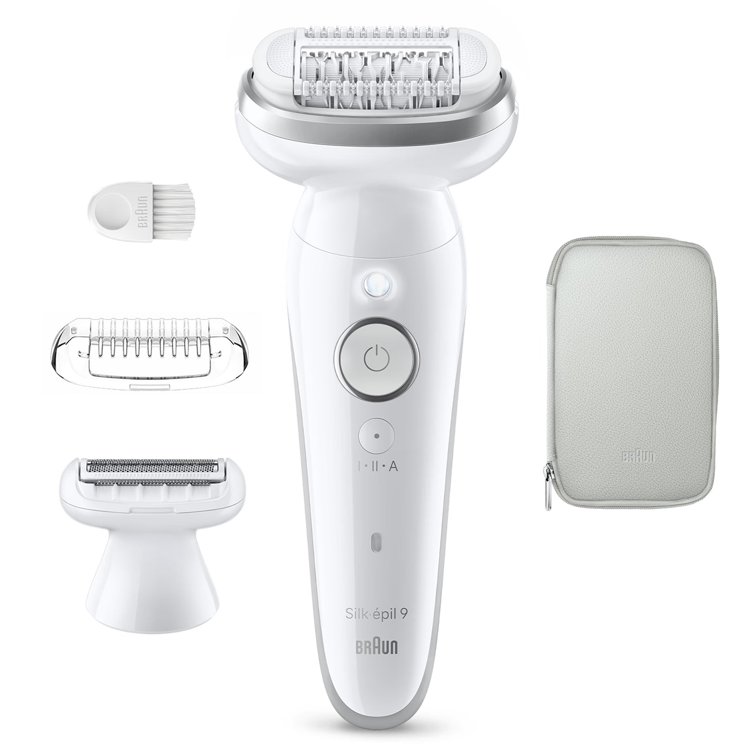 Braun Silk·épil 9 epilator 9-030 Silver, imported from the UK