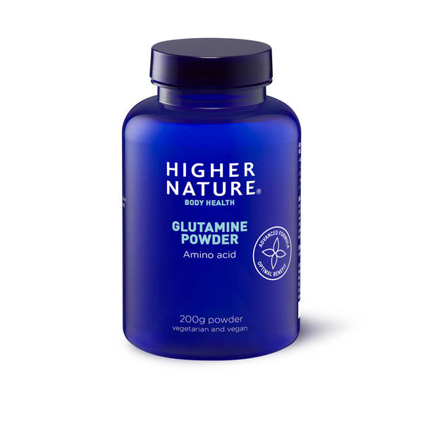 Higher Nature glutamine powder 200g, imported from the UK