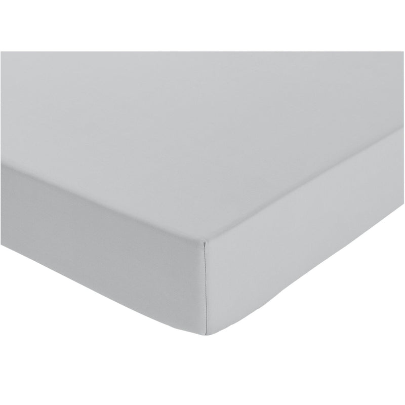Habitat Cotton 200TC Grey Extra Deep Fitted Sheet - Kingsize