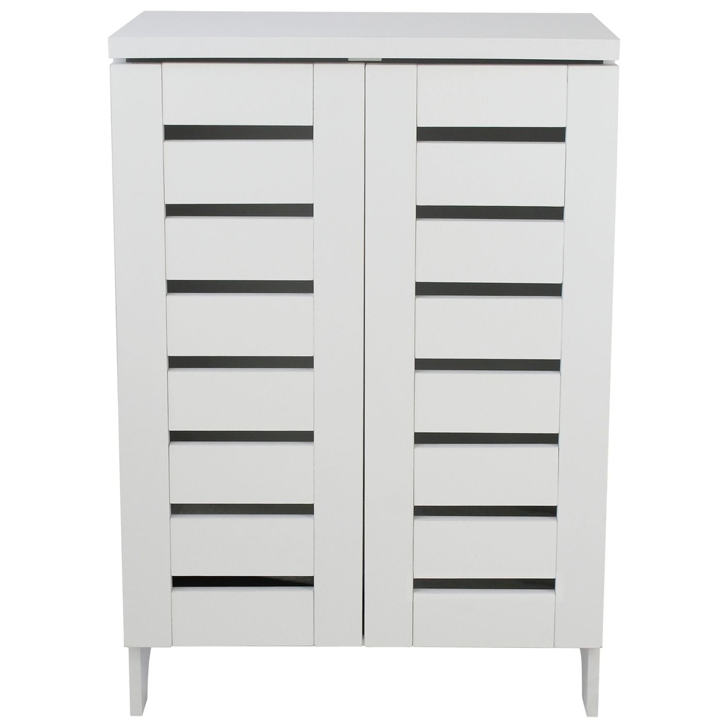 Argos Home shoe cabinet white slatted - British product