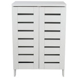 Argos Home shoe cabinet white slatted - British product