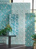 Clarke & Clarke William Morris Designs Slate Blush Strawberry Thief Wallpaper 10.05M