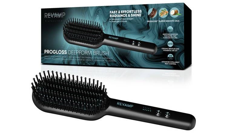 Revamp Deepform Ceramic Straightening Hot Brush