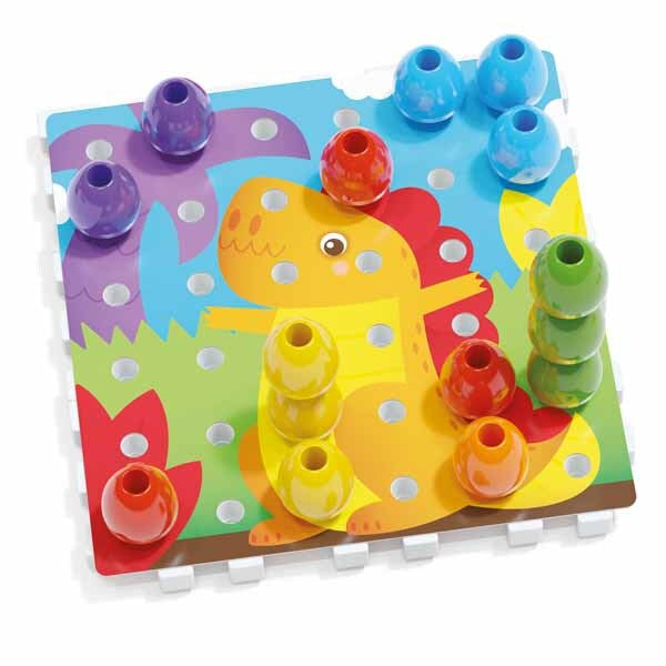 Quercetti Jumbo Peggy peg set 45 pieces, imported from the UK