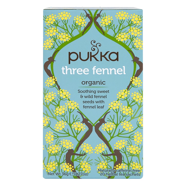 Pukka Three Fennel Tea 20 Tea Bags Herbal Tea Holland&Barrett   