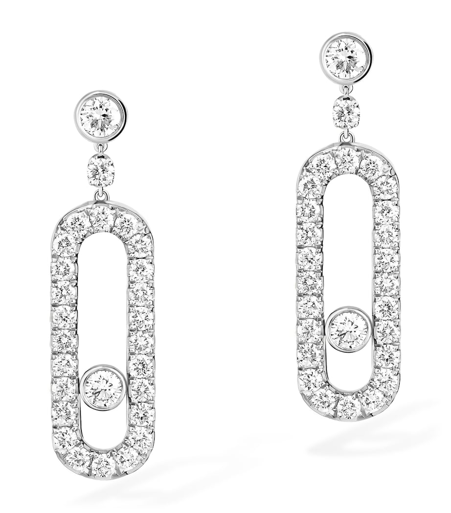 Messika Move Uno white gold diamond earrings 0.40ct, UK version
