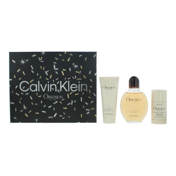 Calvin Klein Obsession For Men EDT gift set 125ml - British product