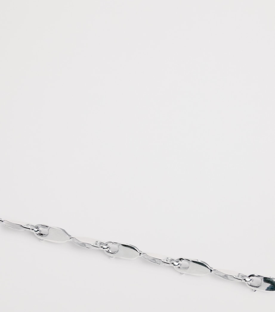 Bleue Burnham sterling silver lobster clasp bracelet (British brand)