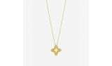 Jon Richard gold plated crystal clover pendant - British product