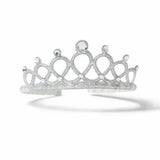 Flitzy silver glitter tiara with gem details, UK version