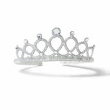 Flitzy silver glitter tiara with gem details, UK version