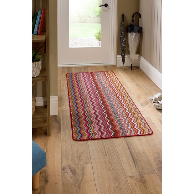 My Mat Candy Multi Bright Zig Zag Runner 67x150cm, UK version