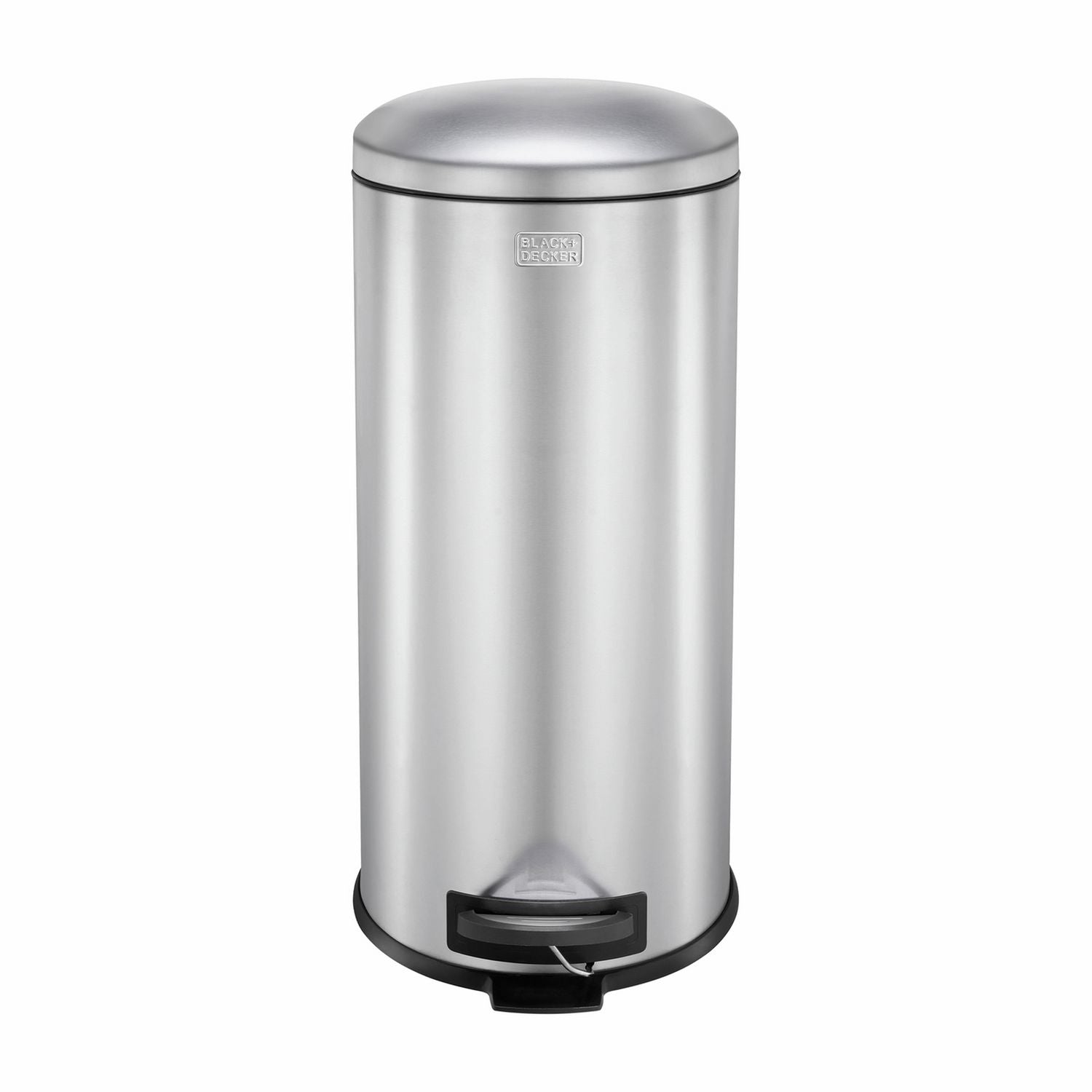 Black+Decker 30 litre stainless steel pedal bin, UK version