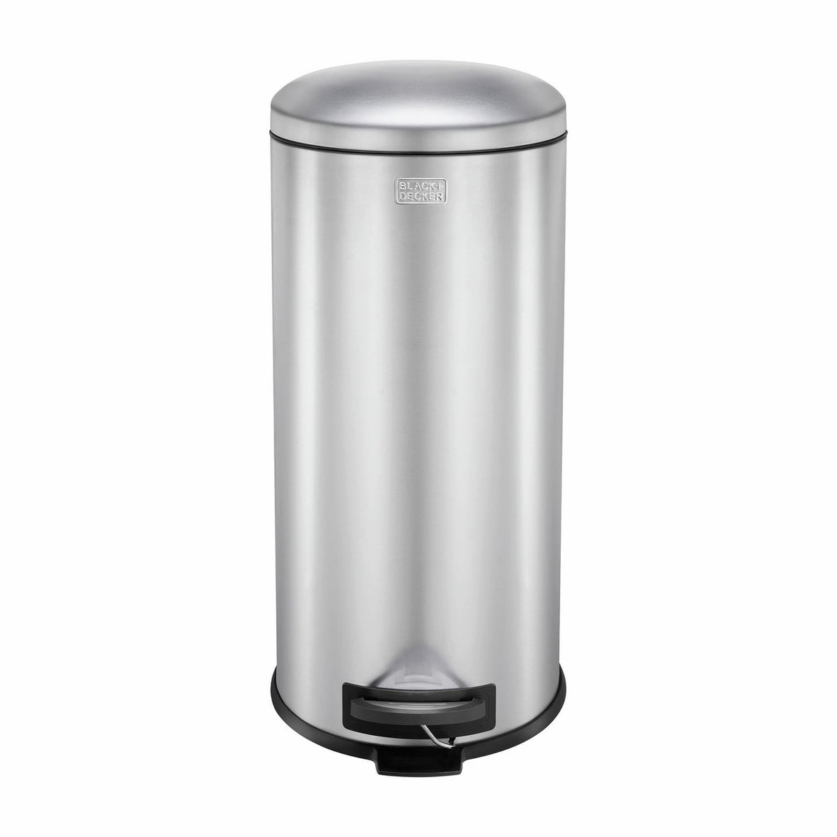 Black+Decker 30 litre stainless steel pedal bin, UK version