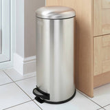 Black+Decker 30 litre stainless steel pedal bin, UK version