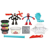 Play-Doh Spiderman Launch & Slide Battle playset with 4 tubs (British brand)