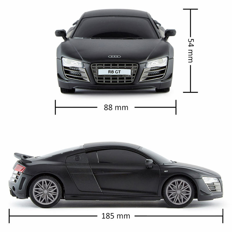 CMJ Audi R8 1:24 RC car black official model, UK version