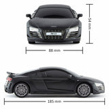 CMJ Audi R8 1:24 RC car black official model, UK version