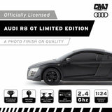 CMJ Audi R8 1:24 RC car black official model, UK version
