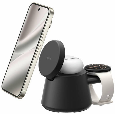 Argos Belkin 25W Qi2 3-in-1 Magnetic Modular Wireless Charger Black- Buy online at McGrocer