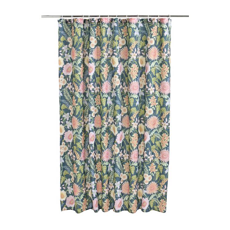 Argos Home Botanical Floral shower curtain 180x180cm - British product