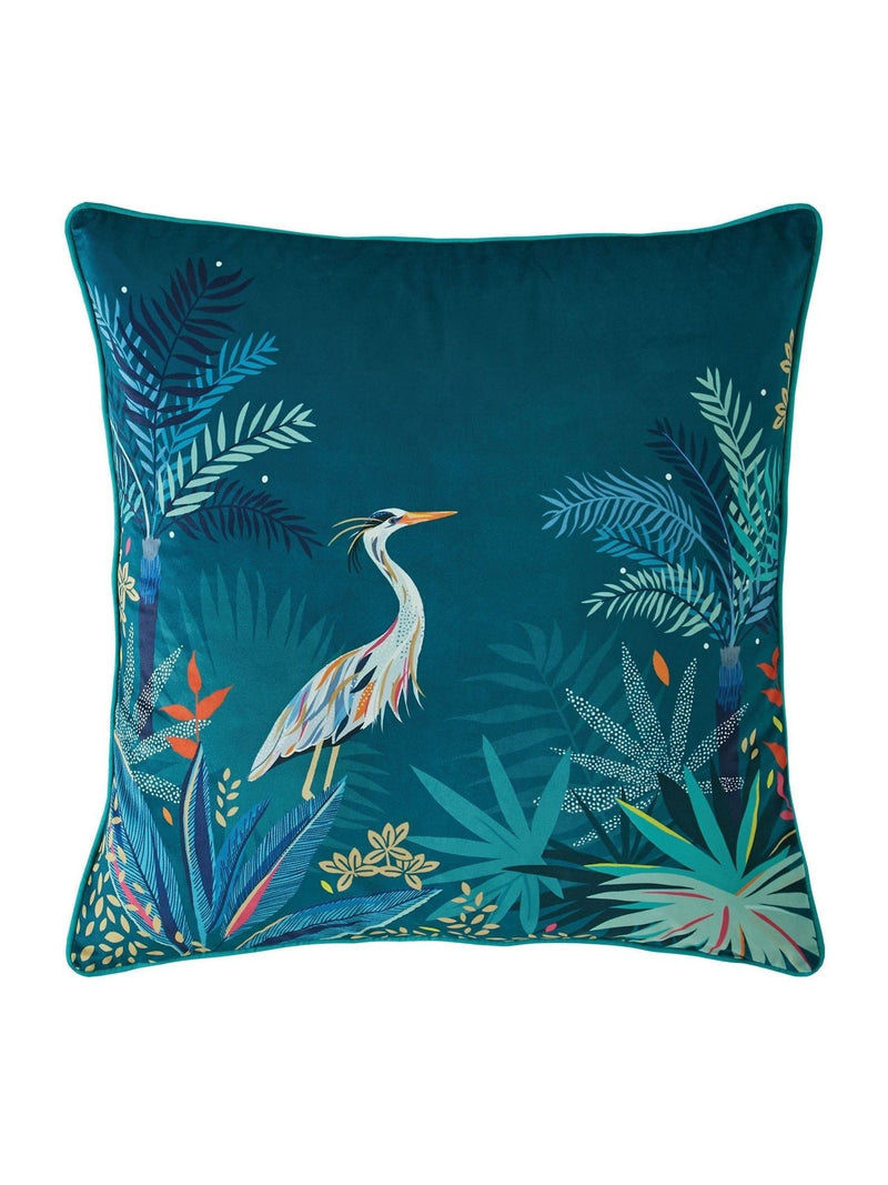 Sara Miller petrolblau Heron Kissen, UK-Version