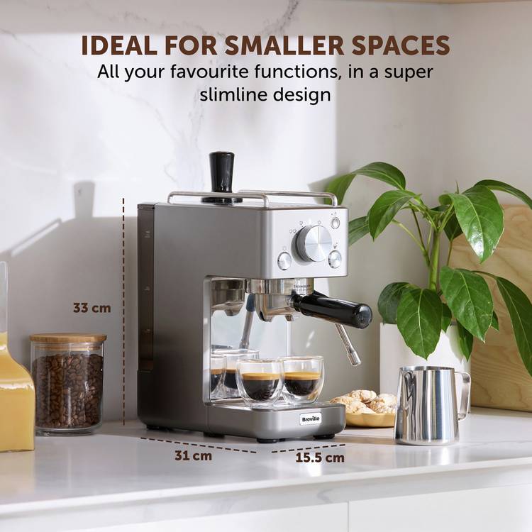 Breville VCF185 Barista Slimline espresso machine, imported from the UK