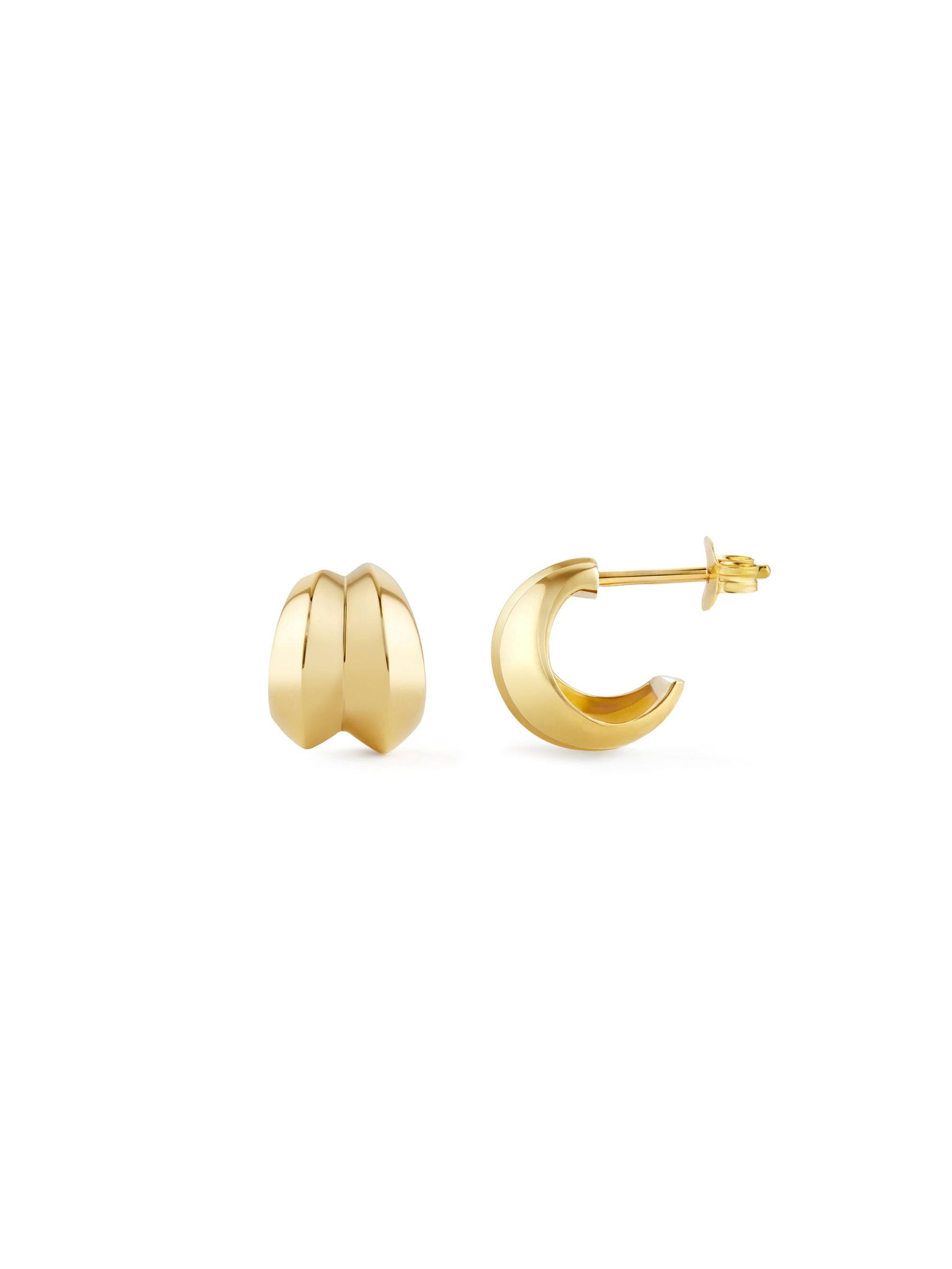 Dinny Hall Iceni Small Warrior gold hoops 10mm, UK version