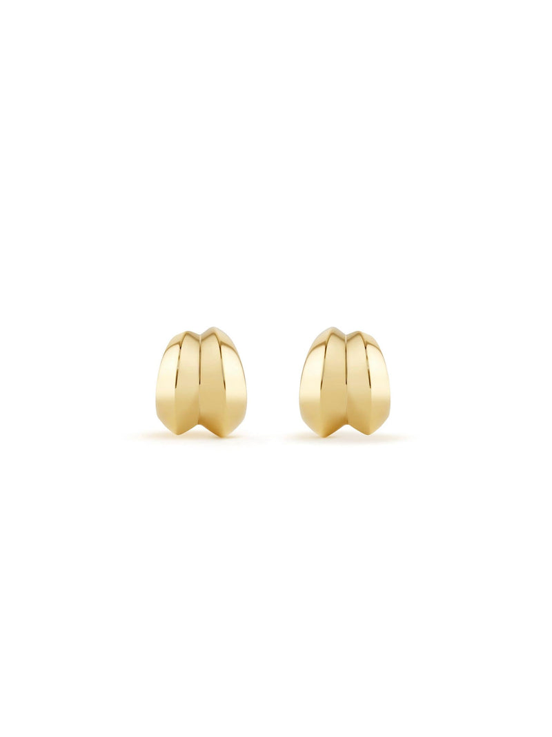 Dinny Hall Iceni Small Warrior gold hoops 10mm, UK version
