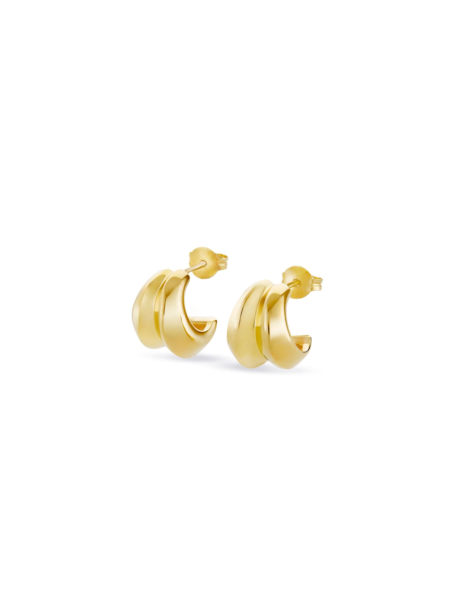 Dinny Hall Iceni Small Warrior gold hoops 10mm, UK version