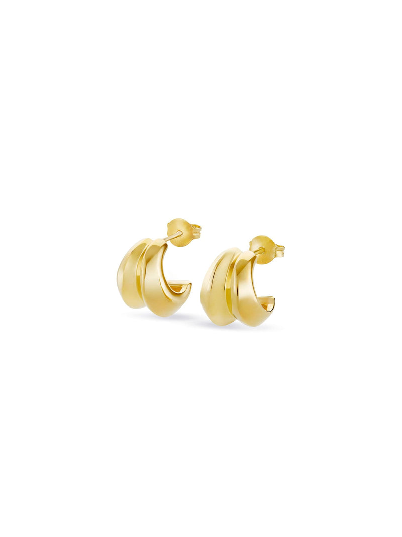 Dinny Hall Iceni Small Warrior gold hoops 10mm, UK version
