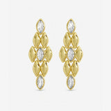 Jon Richard gold plated crystal drop earrings - British product