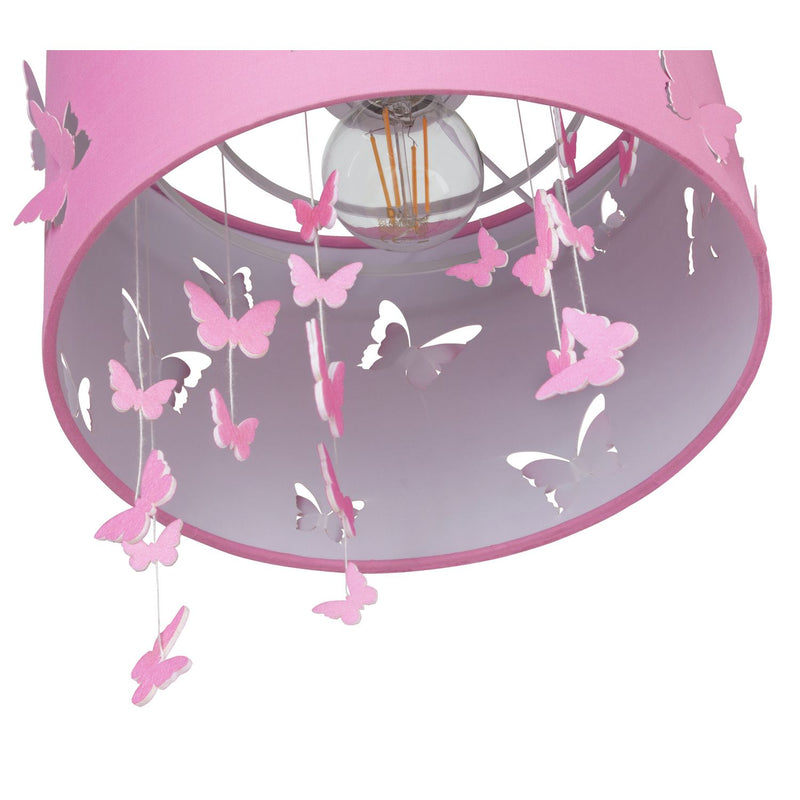 Argos Home lampshade pink butterflies 25cm, UK version
