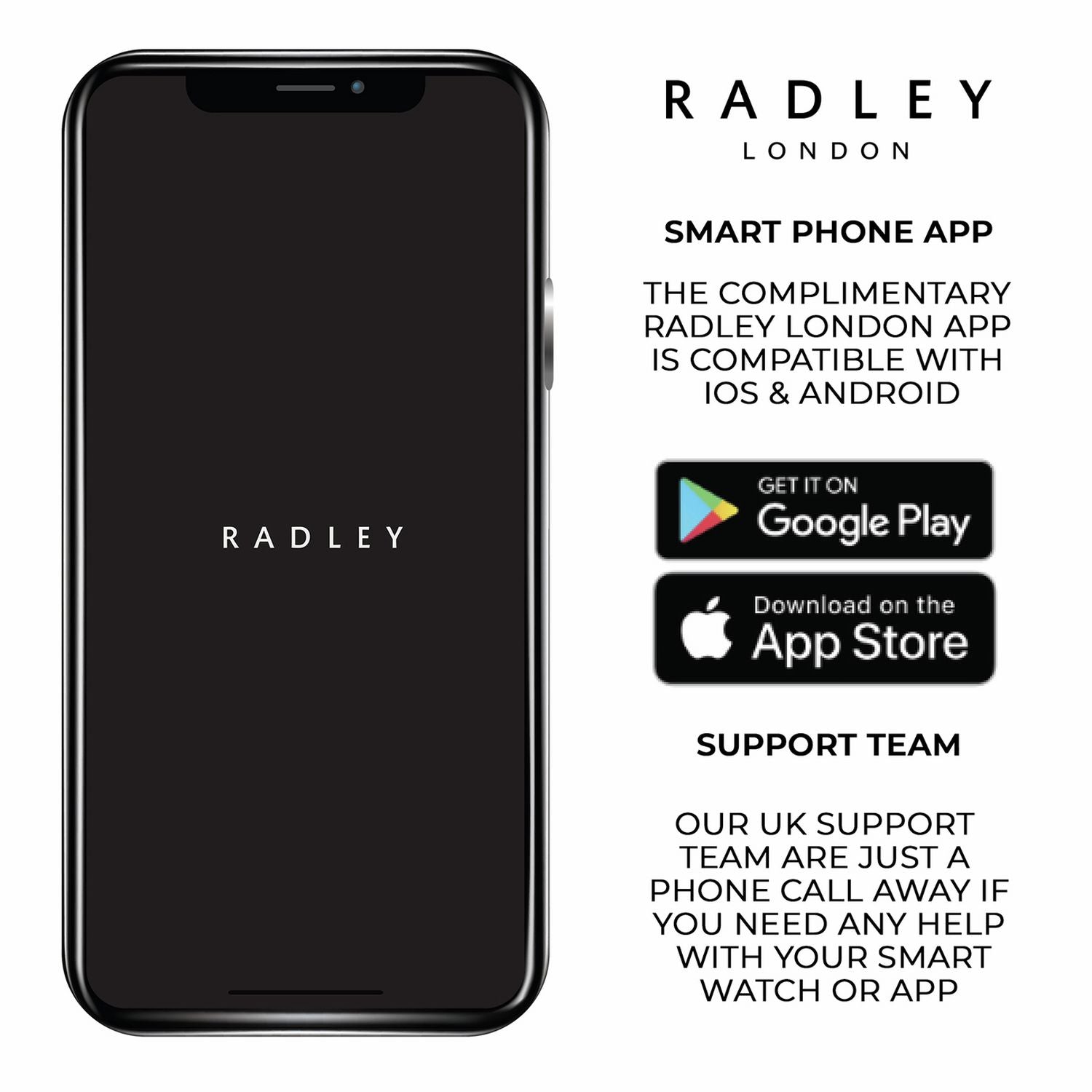 Radley Series 55 white silicone strap smart watch - British product
