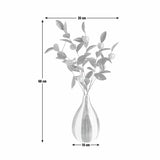 Argos Home artificial lemons in blue striped vase 68cm, UK version