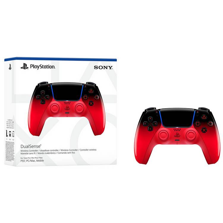 Sony DualSense Hyperpop Red wireless controller, imported from the UK
