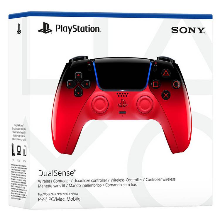 Sony DualSense Hyperpop Red wireless controller, imported from the UK