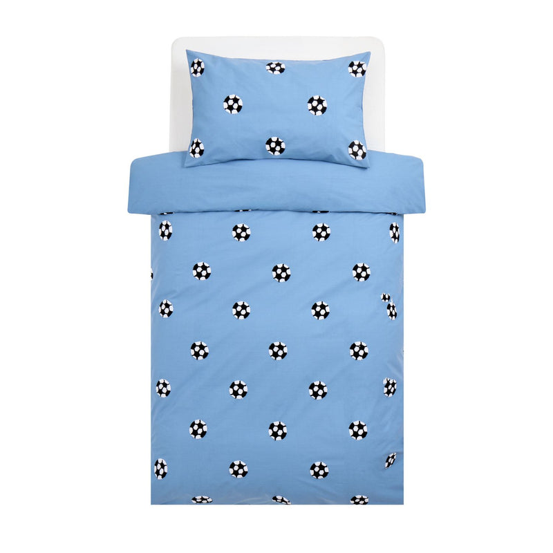 Argos Home Kids Tufted Football Blue Bedding Set - Double