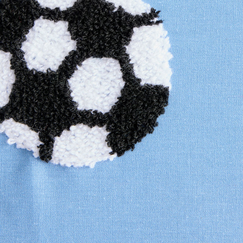 Argos Home Kids Tufted Football Blue Bedding Set - Double