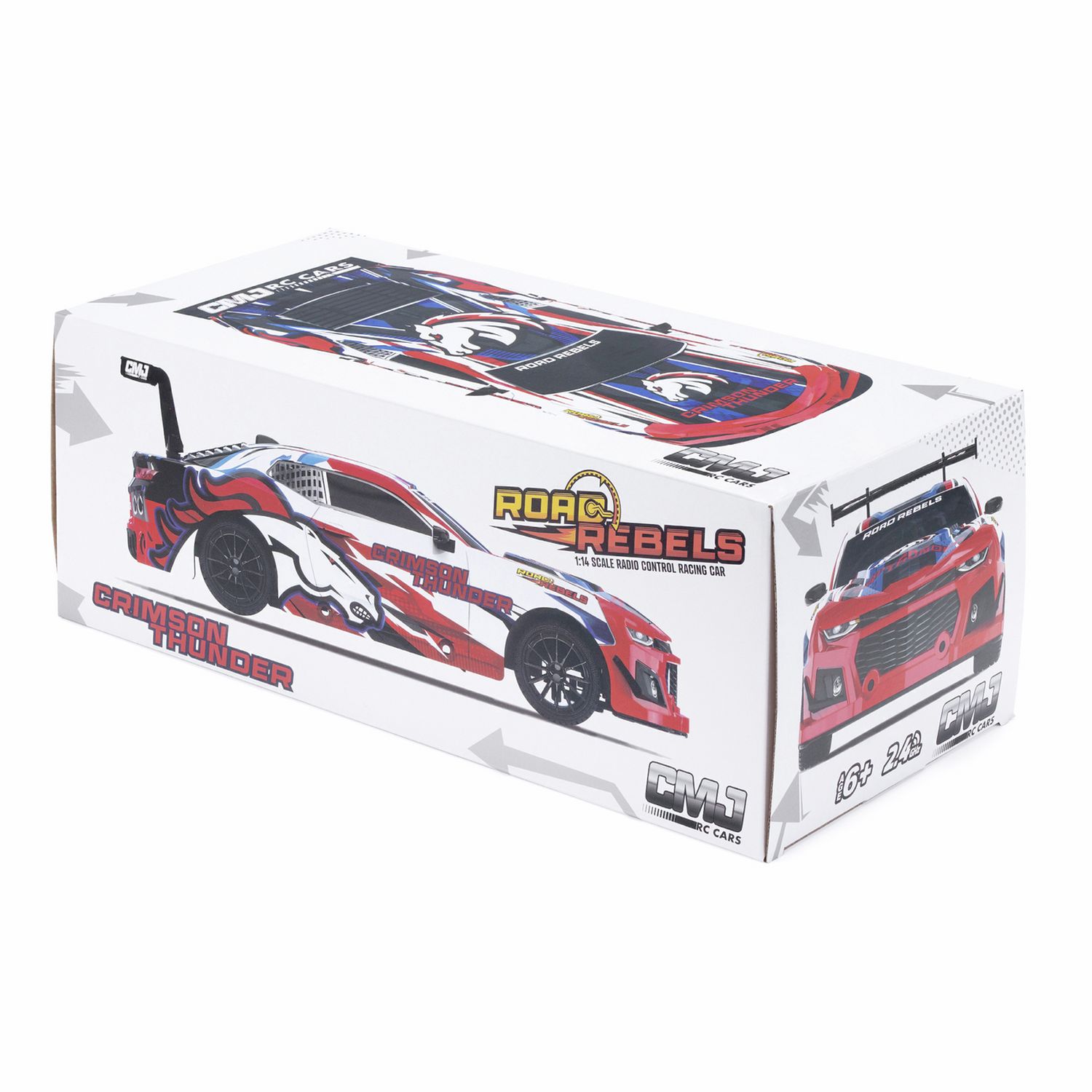 CMJ RC car Road Rebels Red 1:14 scale, imported from the UK