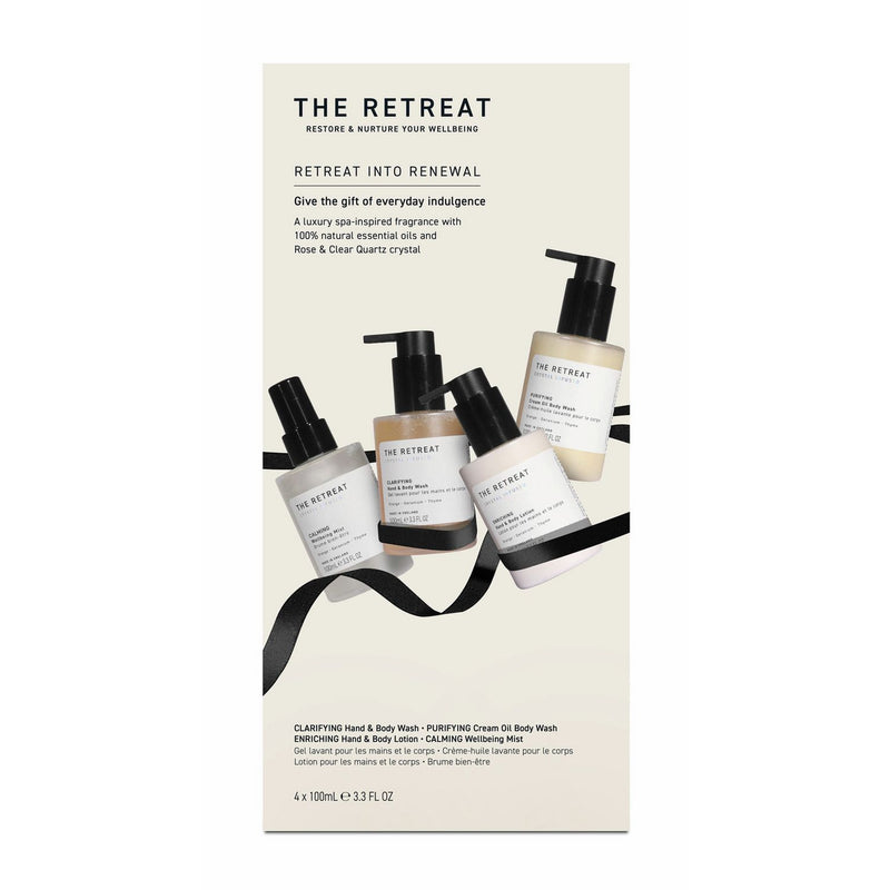 The Retreat Into Renewal Everyday Indulgence Gift Set, imported from the UK