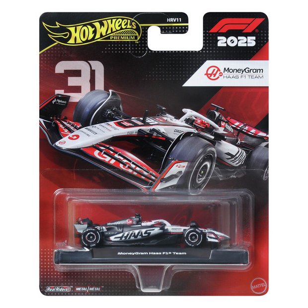 Hot Wheels F1 Gene Haas collectible car 1:64 scale - British product
