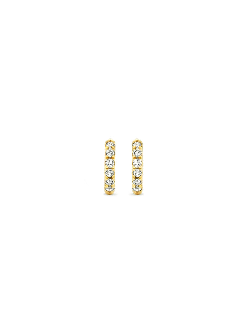 Dinny Hall mini lab-grown diamond huggie hoops 8mm (British brand)
