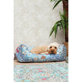 Morris & Co. Bower Print Square Pet Bed Small, imported from the UK